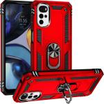 Newselect Motorola Moto G22 Red Rubber Back Cover