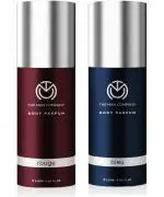 THE MAN COMPANY Rouge & Bleu Body Perfume Combo Set Perfume - 240 ml (For Men)