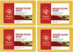 MeriBana Khadi Herbal Natural Handmade Saffron Bath Soap (4 x 125 g)