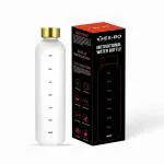 TEX-RO White Round Plastic Water Bottles 1 L