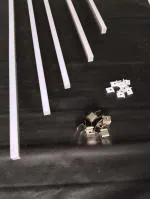 OTS LIGHTS 5MM/7MM 1 Meter Long Surface (Pack of 5) Profile with Diffused Cover, End Caps.