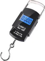 ShopiMoz 50Kg Electronic Portable Luggage/Fishing Weighing Scale Hook Type with Digital LED Screen & Tare Function