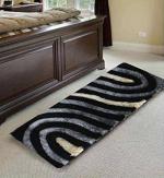 LYRA Polyester Runner Rug/Bedside Runner Carpet for Bedroom, Home and Living Room