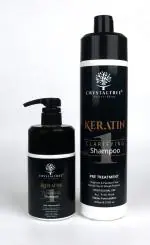 CRYSTALTREE KERATIN 1st PRE TREATMENT CLARIFYING SHAMPOO COMBO PACK WITH (1000ML+400ML)