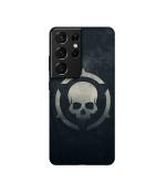 Casotec Skull Pattern Print Design 3D Printed Hard Back Case Cover for Samsung Galaxy S21 Ultra 5G