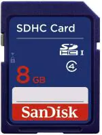 SanDisk 8 GB SDHC Class 4 Memory Card 15 Mbps