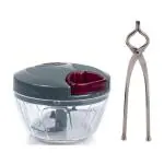 Blue Wonder Vegetables Plastic Dori Chopper With Roti Round Cover and (Multicolour, Pack of 2)