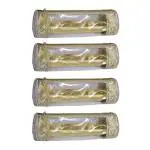 ShubhKarft Travel Bangle Case / Chudi Organizer / Jewellery Pouch / Transparent Bangle Box/Bangle Organizer For Women (Pack of 4, Golden)