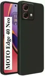 XOVO Back Cover for MOTO Edge 40 NEO, MOTOROLA Edge 40 NEO 5G, MOTOROLA Edge 40 NEO (Black, Camera Bump Protector)