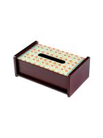 KOLOROBIA Tissue Box Holder with Babur Green Inspired Design,Made by Premium Materials for Long Lasting,Rectangular Tissue Box,Dining Table Tissue Box Holder