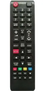 NixGlobal UNI-56 4K ULTRA HDTV Remote Compatible with SAMSUNG SMART LED LCD TV Remote Controller (Black)