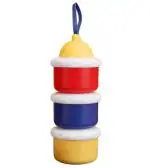 Adore Medley The Amazing Milk Powder Container-Multi-layer Sealed Food Case for Infant Food Organizer- Milk Powder Dispenser (Multicolour)