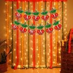 Zyozique Diwali Decoration Items For Home Decorations/Diwali Festival Of Lights - Happy Diwali Banner & Rice Light (Pack Of 2)