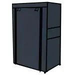 BHIMADA 4-Tier Multiuse Cabinet Organizer Utility Shoe Stand with Cover, Black