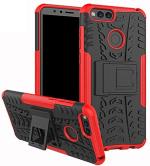 Empire Accessories Honor 7X Red Plastic, Polycarbonate Shockproof Kickstand Back Case Cover
