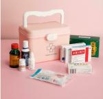 SURKHAMART Medico First Aid Box Plastic, Emergency Medicine Box, Medical Box, Multi Purpose Box, Multi Utility Storage with Handle,Family First Aid Kit Double Layers Medicine Organiser Box.