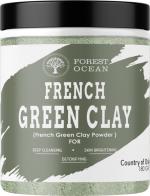 Forest Ocean Chemicals Free French Green Clay For Skin Repair, Face Pack And Glowing Skin For Men And Women 180 g