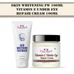 Pink Root Skin Whitening Facewash and Vitamin E Under Eye Cream - 200 ml