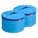 WINI KRAFTS Roti Storage Bag for Men/Women -(Blue) Pack of 2