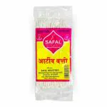 SAFAL Long Cotton Wicks | Cotton Wicks for Pooja | Pack of 12 (Around 50 wicks per pack) | Phool Batti | Jyot Bati | Lambi Diya Batti for Pooja | Twisted Double Wicks (White) - 7 Inch Long