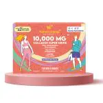 WELLNESS LANGUAGE Apple Flavour Collagen Drink |Liquid Super Collagen Peptides|10,000 mg Advanced Hydrolyzed Marine Collagen|for Strong Hair, Nail, And Skin |Pack of 1 (10 Bottles x 50ml)