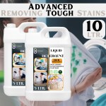 Flisko Washing Machine Liquid Detergent 10 Liter Detergent Liquid Refill 10L Can, Designed for Dirt removal in Washing Machine for all kinds of clothes