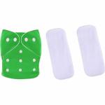 BADAL KIDZ Cotton Premium Quality Adjustable and Washable Cloth Diapers and Insert Pad | 1 Adjustable Button Cloth Diaper and 2 Wet Free Insert Pad for Baby Kids | Net Weight - 400 gm | Size-L