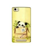 Casotec Panda In Box Design Printed Silicon Soft TPU Back Case Cover for Panasonic P75