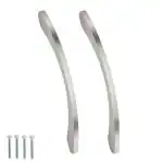 Allied Stainless Steel Cabinet Handle No. 910 4 inch Chrome 96 MM Hole Handles (Pack Of 2)