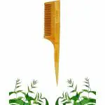 ARPANA BRIGHT Neem Wooden Tail Comb | Hair Growth, Hairfall, Dandruff, Frizz Control