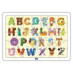 Mini Leaves Multicolor Wood Capital Alphabet Letters Educational Wooden Puzzle Toy 36 months (Pack of 1)