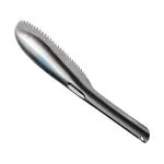 SNOWPEARL Stainless Steel Fish Scale Scraper, Fish Scale Remover, Sawtooth Fish Descaler Tool for Kitchen 01 Piece