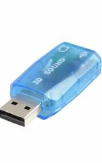 FITINDEX 3D Sound 5.1 Channel USB Audio Controller External Sound Card for Computer/PC/Laptop