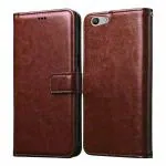 Jotech Vintage Flip Cover For Oppo F1s- Brown