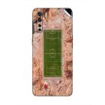 GADGETSWRAP Printed Vinyl Skin Sticker for Oppo F15 - tennis court island aerial