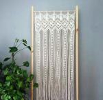 Craftery Beige Cotton Wall Hanging Tapestry Curtain - 40 X 80 Inch