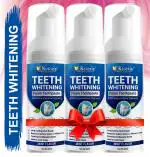 KURAIY Teeth Whitening Mousse Removes Smoke Tea Coffee Stains Toothpaste Dental Bleaching Deep Cleaning Fresh Breath Oral Hygiene