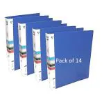 Shining Zon 2D Ring Binder Plastic Box File -A4 Size | File for Certificates and Documents | Office documents and Certificate Plastic File | Ring Files for Documents (Pack of 14)