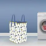 PrettyKrafts Laundry Basket for Clothes, Toy Storage Box with Lid & Handles, 75 LTR, Set of 1