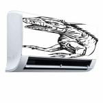 Qth SKULL DESIGN AC STICKER SUITABLE FOR ALL TYPE OF AC QTH-AC-7080