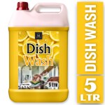 BLISS & BLUSH Dishwash Liquid 5 Liter Yellow | 2x Faster Tough Grease Removal & Natural Fragrance| Removes Odour| Easy Lather & Rinse Off