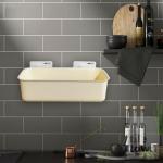 Stick Fast Ivory Plastic Self Adhesive Multipurpose Bathroom Shelves