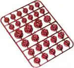 OBEROIS TRADERS 30 PCS Red Bike Screw Cap Nut Bolt Cap Cover Protector Fairing Kit For All Motorcycle Fork Cover (Red)