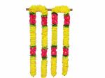 Afarza Multicolor Artificial Flower Toran For Door Hanging - Pack Of 2