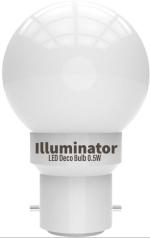 Illuminator 0.5 W Round B22 Night LED Bulb (Pack of 1)