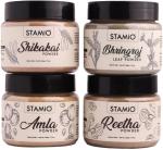 Stamio Pure Amla Reetha Shikakai Bhringraj Powders