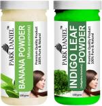 Park Daniel Pure And Natural Banana Powder And Indigo Leaf Powder, 100 G Each (Combo Of 2) |Hair Care|Dandruff Control hair Powder|Healthy Strong Hair Mask