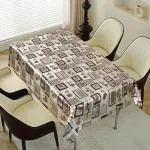 Dakshya Industries Flower Design 6 Seater Without Lace Dining Table Cover| Table Cover |Waterproof & Heat Resistant,Polyvinyl Chloride (PVC),Rectangular,( Pack of - 1 ) Part-10