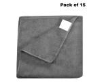 BLUE WONDER Kitchen Microfiber Cloth for Multipurpose Car Cleaning and (Multicolour, Pack of 15)