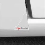 AutoBizarre Car Anti-Scratch Anti-Collision Transparent Door Corner Stickers with Assorted Logo for Door Corner Protection & Decoration - Set of 2 - Compatible with All Cars